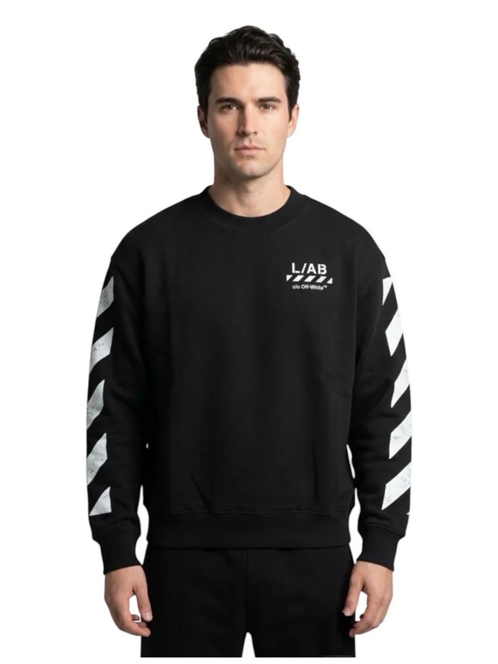 OFF-White L/AB Diag Crewneck NWT